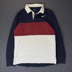 Nike SB Dri-Fit Collared Long Sleeve Rugby Shirt Mens M